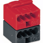 WAGO 243-211 KNX/EIB Steckverbinderklemme 2x4-polig max. 0,8 mm², dunkelgrau/rot  Verpackungseinheit:50ST