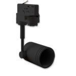 ISOLED 113045 3-Phasen Schienen-Adapter für GU10-Spots, schwarz matt