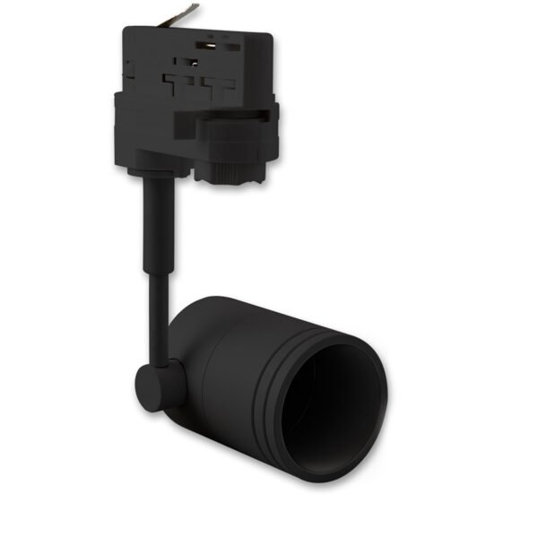ISOLED 113045 3-Phasen Schienen-Adapter für GU10-Spots, schwarz matt