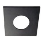 ISOLED 113064 Cover Aluminium eckig schwarz matt für Sys-68