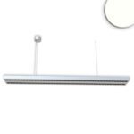 ISOLED 113892 LED Hängeleuchte Raster Up&Down, 30W+30W, anreihbar, UGR<6, silber, 4000K, 1-10V dimmbar