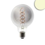 ISOLED 115076 E27 Vintage Line LED Roundbulb 95, Smoky, 4W, 2200K
