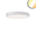 ISOLED 116162 LED Deckenleuchte UGR<19 2H, weiß, 40W|50W, IP42, DN600, ColorSwitch 2700|3000|4000K, dimmbar