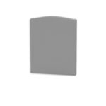 ISOLED 116628 Endkappe EC114 silber für LAMP30 V1+V2, 2 Stück, mit Lichtfalle