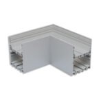 ISOLED 116976 LAMP40 90° Eck, geschweißt, 140x140mm, silber pulverbeschichtet, exkl. Cover