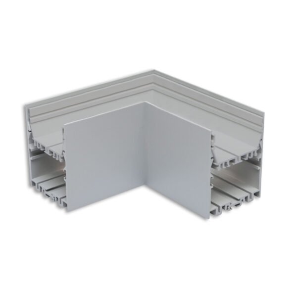 ISOLED 116976 LAMP40 90° Eck, geschweißt, 140x140mm, silber pulverbeschichtet, exkl. Cover