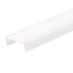 ISOLED 117105 COVER weiß/matt  für Track48 Trockenbau-, Einbau u. Aufbauschiene (H50), 200cm, 75% Transmission