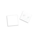 ISOLED 117114 Endkappe außenliegend, weiß für Track48 Schiene flat (H25) mit transluz., bündigem COVER, 2 STK