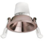 ISOLED 117134 LED Einbaustr. Back68, rosegold, rund, 5W, CRI90, 2700K, schwenkbar, rückvers., UGR<12, dimmbar