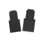 ISOLED 117136 Endkappe innenliegend, schwarz für Track48 Schiene (H50) mit transluz. COVER, 2 STK