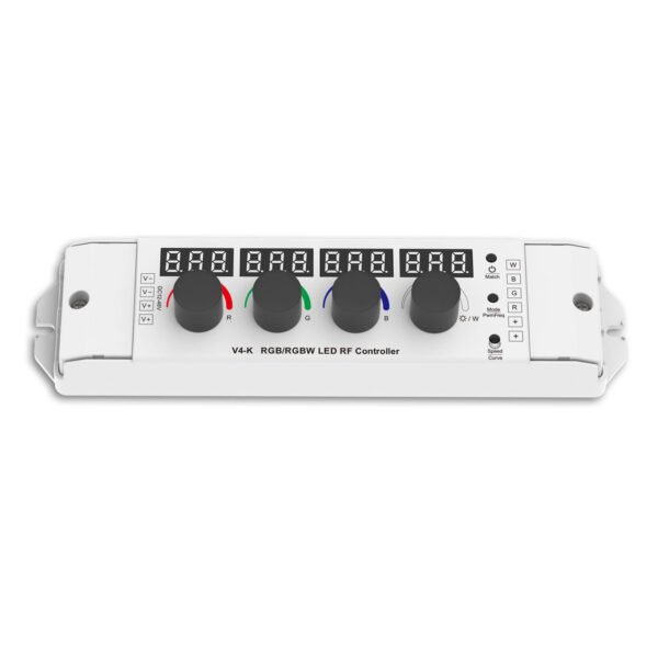 ISOLED 117154 Sys-Pro Drehknopf/Funk Multi-PWM-Dimmer, GROW, 1-4 Kanal, 12-48V DC 4x3A 4/8KHz