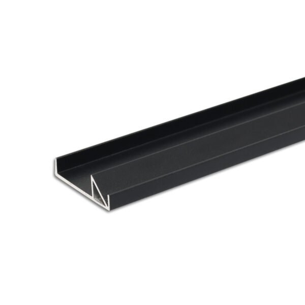 ISOLED 117166 LED Regalkantenprofil FURNIT10 SHELF, 19mm, Aluminium, schwarz, RAL9005