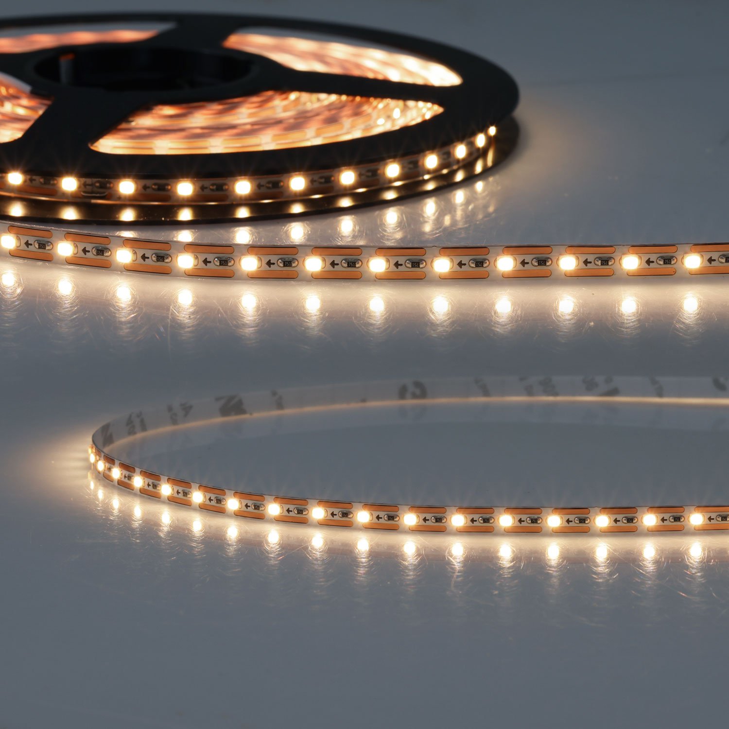 117307_1 ISOLED 117307 LED CRI940 MiniAMP Flexband, 24V DC, 7W, IP20, 4000K, 500cm, Kabel beids. + maleAMP, 120 LED/m – Bild 1