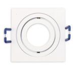ISOLED 117364 Einbaurahmen für MR11/GU10 Mini Spots, schwenkbar, eckig, weiß