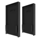 ISOLED 117404 Endkappe EC125 mit Lichtfalle, schwarz für LAMP30 V1 + V2 mit U-Cover C68, 2 Stück