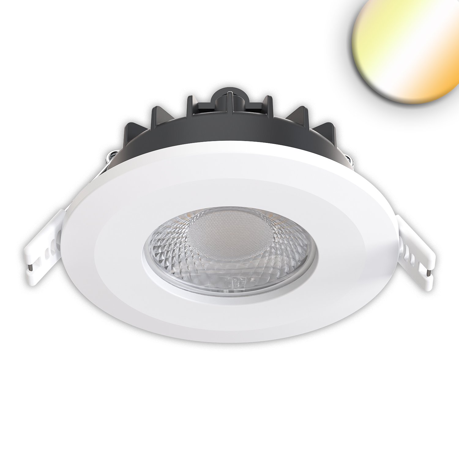 117541_1 ISOLED 117541 LED Einbaustrahler Vario-68, 4W|6W, 60°, 2700|3000|4000|6000K, IP65, CRI90, weiß – Bild 1