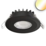 ISOLED 117542 LED Einbaustrahler Vario-68, 6W, 60°, 2700|3000|4000|6000K, IP65, CRI90, schwarz