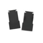 ISOLED 117670 Endkappe innenliegend, schwarz für Track48 Schiene flat (H25) mit transluz. abgesetztem COVER, 2 STK