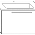 ALVA AQBMPRWTUS2FC ALVA Prima Unterschrank inkl. Keramik-WT,1 Ausz.,83x50,2x49,5cm,F.Cap.  Verpackungseinheit:1ST