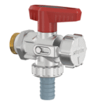 SIMPLEX F10671 FL KFE-Kugelhahn Eck, G1/2a PN16 MS vern. m. Schlauchverschr.  Verpackungseinheit:1ST