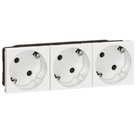 3721adc6-a792-4035-beae-fb21c89b422b GGK M45 SSDO 3/45 RW 3-fach Steckdose 45 mm reinweiss 45°schräg Steckklemme innenl. Verpackungseinheit:1ST – Bild 1
