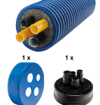 ALVA ALWPSET160405 ALVA Wärmepumpenanschlussrohr SET 5 m HP160/40-5 + Verschr, Kappen, Propankit  Verpackungseinheit:1ST