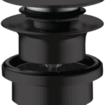 HANSGROHE 50100670 hansgrohe Ablaufgarnitur Push-Open für Waschtisch- und Bidetmischer, Mattschwarz 50100XXX Verpackungseinheit:1ST