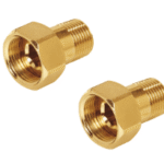 ALVA ALRV1MS ALVA Rohrverschraubung 1" AG m.Mutter, 5/4" Messing, per Satz  Verpackungseinheit:1PAA