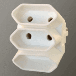 GEBRO 482RW Euro-Triplexstecker reinweiß  Verpackungseinheit:1ST