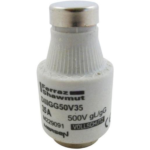 Mersen C214063 DIAZED Sicherung DIII 500VAC/500VDC 35A gG schwarz Verpackungseinheit:5ST