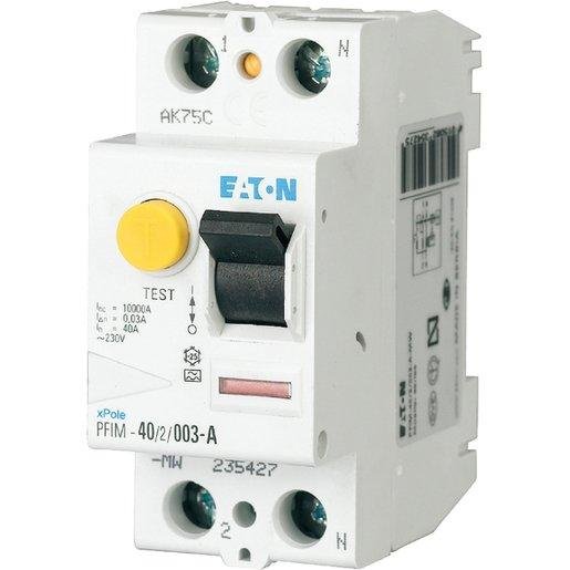 Eaton 235395 FI-Schutzschalter  40A 2-polig 100mA Typ AC Verpackungseinheit:1ST