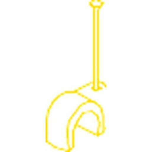 Kleinhuis K9/35GR Rundschelle 9/35 Stahlnagel verzinkt Ø 2 mm lichtgrau Verpackungseinheit:100ST