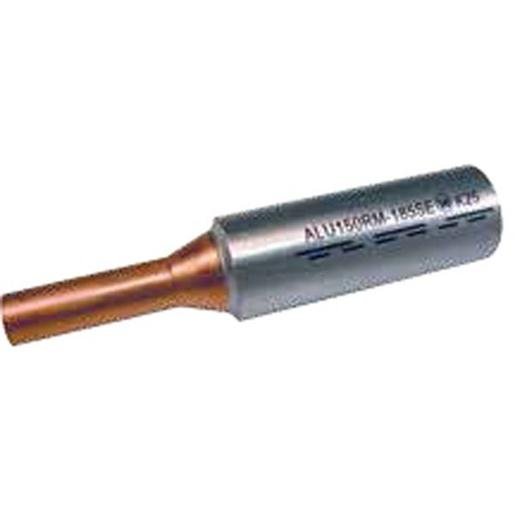 Intercable ICALCU120B12V Al-Pressverbinder 120qmm rm/sm 150qmm se mit Cu-Bolzen 12mm Durchmesser blank Verpackungseinheit:10ST
