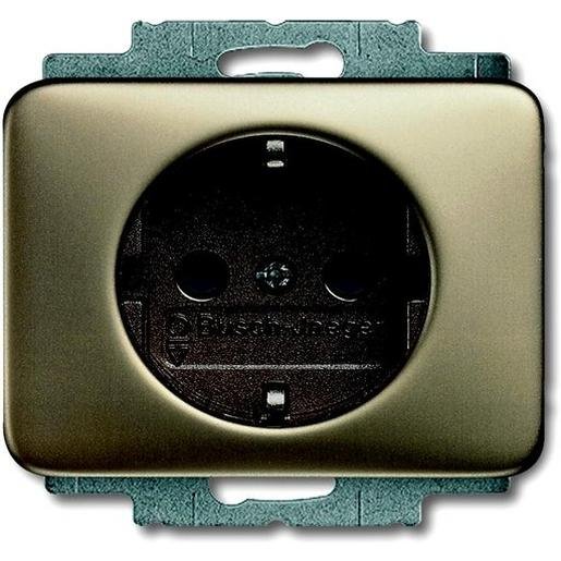 Busch-Jaeger 2CKA002013A4466 Unterputz Steckdosen-Einsatz alpha mit erhöhtem Berührungsschutz Verpackungseinheit:1ST