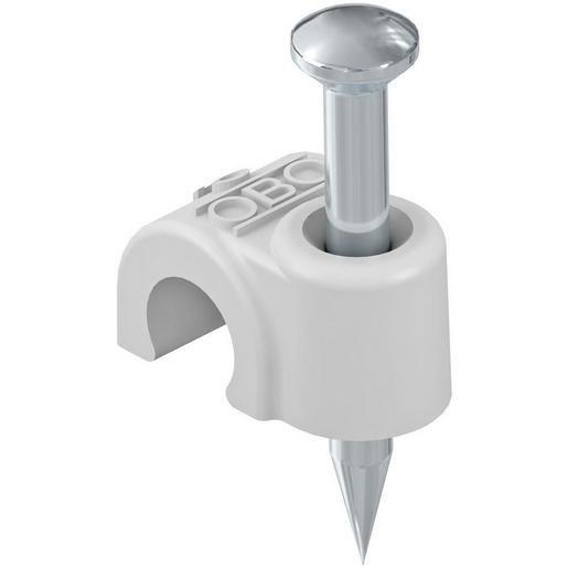 OBO 2227525 ISO-Nagel-Clip 7mm L35 PP lichtgrau RAL 7035 Verpackungseinheit:100ST