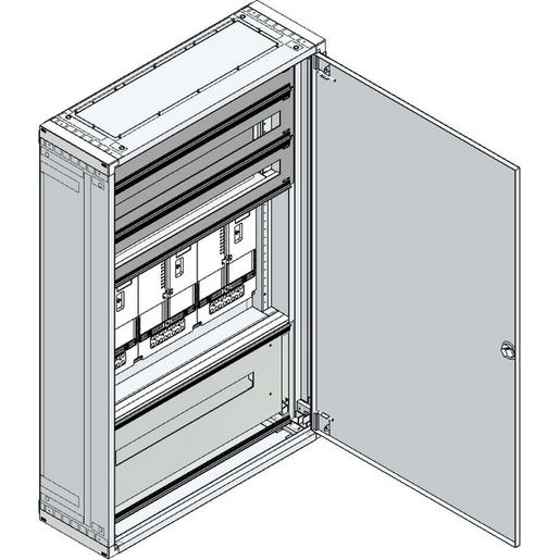 Mehler AMZV3-4C V/TN Aufputz-Zählerverteiler für Vorarlberg mit Rückwand / VBG. für TN-Netz Verpackungseinheit:1ST