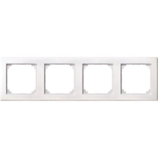 Merten 484419 Abdeckrahmen 4-fach polarweiß matt Verpackungseinheit:1ST