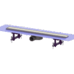 KESSEL 45600,64 KESSEL Duschrinne Linearis Compact L: 850 mm, DN 50, bD, V2A Abdeck., K 3, Edelstahl-Abdeckung  Verpackungseinheit:1ST