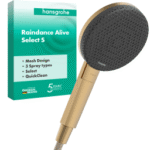 HANSGROHE 24500140 hansgrohe Raindance Alive Select S Handbrause 125 3jet, Brushed Bronze 24500XXX Verpackungseinheit:1ST