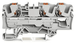 6c3d379b-963b-4449-b443-101626527c04 WAGO 2206-1301 3-Leiter-Durchgangsklemme mit Drücker 6 mm², grau Verpackungseinheit:1ST – Bild 1