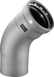 74601df0-7518-402e-98b2-4be4c69fb7d5 VIEGA 751 722 Viega Megapress S XL-Bogen 45° mit SC-Contur Stahl unlegiert, Zink-Nickel-Beschichtung, Modell 4226.1XL VdS-Zulassung DN: 100 D: 4 4226.1XL Verpackungseinheit:1ST – Bild 1