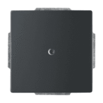 BUSCH-JAEGER 2CKA001710A3895 Blindzentralscheibe mit Tragring div. Flächenprogramme, schwarz matt 1742-885 Verpackungseinheit:1ST