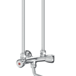 ALVA AQARSAWTOT1.1 ALVA Sana 1.0 WT-Armatur 2-Griff ND m.Anschlussr.,f.druckl.OT-Speicher,Chrom  Verpackungseinheit:1ST