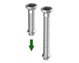 7b0b38ec-23be-4b40-a027-332069082c61 ALVA ALVRE20.175 ALVA Flex-Verbindungsrohr aus Edelstahl, DN20, L=175mm Verpackungseinheit:1ST – Bild 1