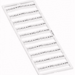 WAGO 793-5472 WMB-Beschriftungskarte weiß waagrecht bedruckt L1,L2,L3,N,PE (20x) aufrastbar  Verpackungseinheit:5ST