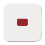 BUSCH-JAEGER 2CKA001731A0900 Wippe Kontroll mit roter Kalotte Reflex SI alpinweiß 2509-214 Verpackungseinheit:1ST