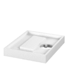 ALVA AQTRBEBT16.90.1 ALVA Bela 1.0 Träger f. Brausetasse Weiß AQBTBEBT16.90.1, 160x90x2,5cm  Verpackungseinheit:1ST