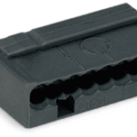 WAGO 243-208 MICRO Verbindungsklemme 8-polig max. 0,8 mm², dunkelgrau  Verpackungseinheit:50ST