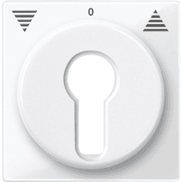 91898ab9-e9b4-4559-b4b4-9e7d48cb84c7 MERTEN 319419 Zentralpl. f. Rollladen-Tast-Rastschalte r-Einsätze, polarweiß glänzend, System M Verpackungseinheit:1ST – Bild 1