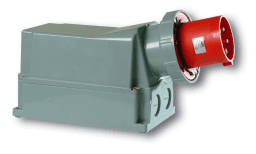 97169147-e852-4671-b07d-20fbc69c49e8 PC ELECTRIC 545-6 CEE Wandgerätestecker 125A 5p 6h IP66/67 Verpackungseinheit:1ST – Bild 1